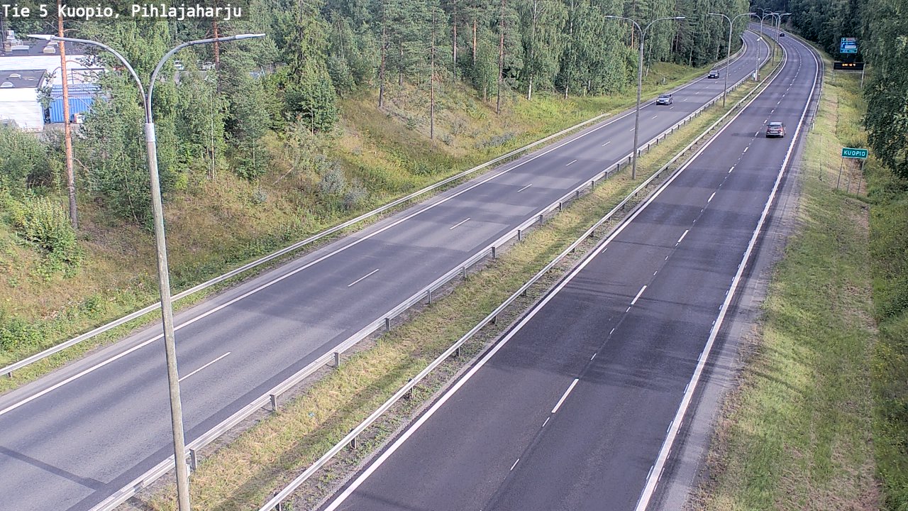 Kelikamerat Kuva Tie 5 Kuopio, Pihlajaharju, Kuopio, Pohjois-Savo