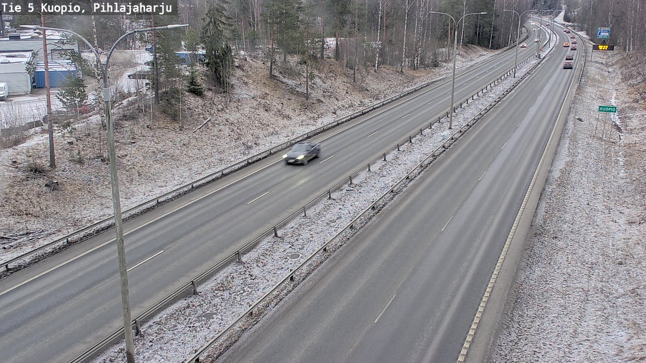 Kelikamerat Kuva Tie 5 Kuopio, Pihlajaharju, Kuopio, Pohjois-Savo