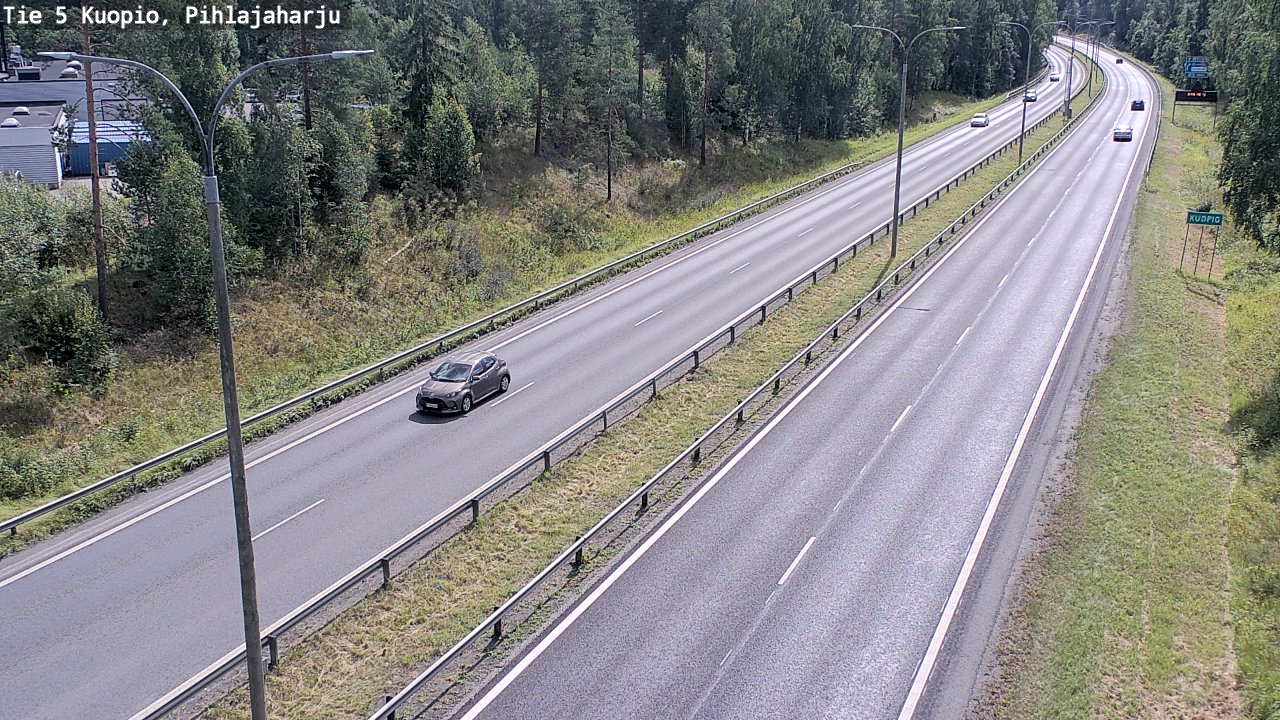 Kelikamerat Kuva Tie 5 Kuopio, Pihlajaharju, Kuopio, Pohjois-Savo