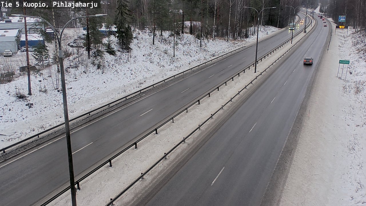 Weather Camera Image Road 5 Kuopio, Pihlajaharju, Kuopio, Pohjois-Savo