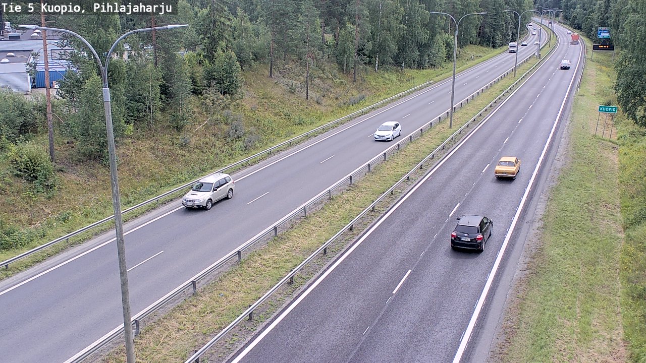 Weather Camera Image Väg 5 Kuopio, Pihlajaharju, Kuopio, Pohjois-Savo