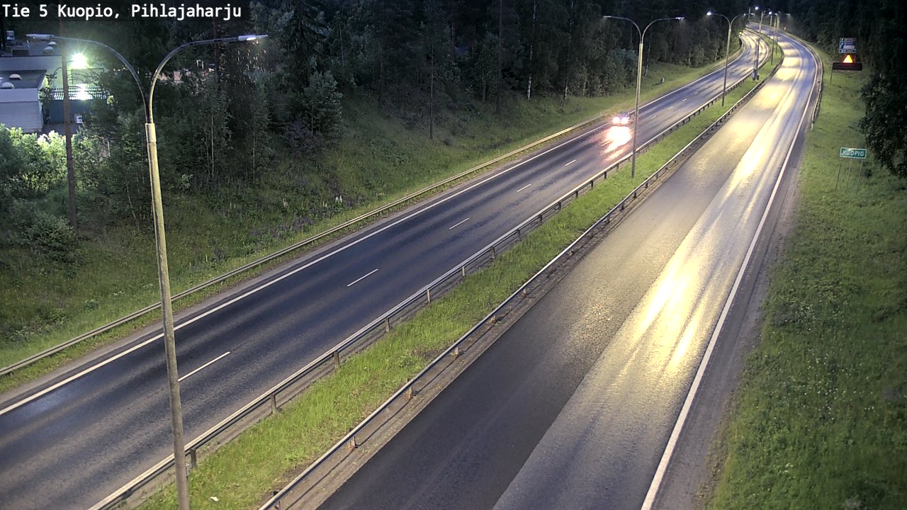 Kelikamerat Kuva Tie 5 Kuopio, Pihlajaharju, Kuopio, Pohjois-Savo