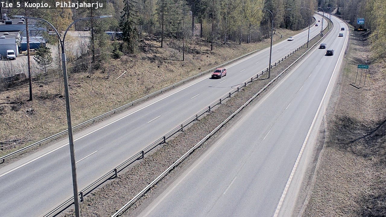 Weather Camera Image Road 5 Kuopio, Pihlajaharju, Kuopio, Pohjois-Savo