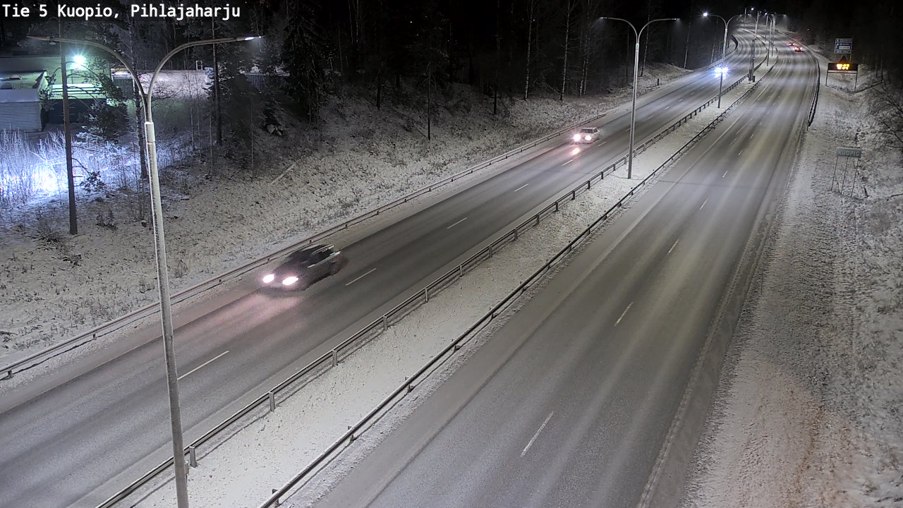 Kelikamerat Kuva Tie 5 Kuopio, Pihlajaharju, Kuopio, Pohjois-Savo