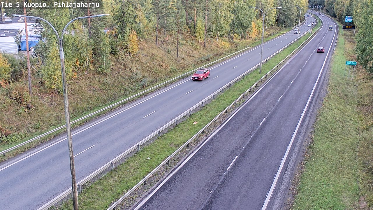 Weather Camera Image Road 5 Kuopio, Pihlajaharju, Kuopio, Pohjois-Savo