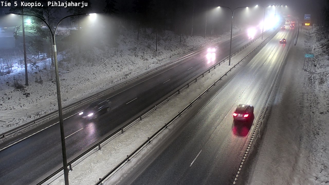 Weather Camera Image Road 5 Kuopio, Pihlajaharju, Kuopio, Pohjois-Savo