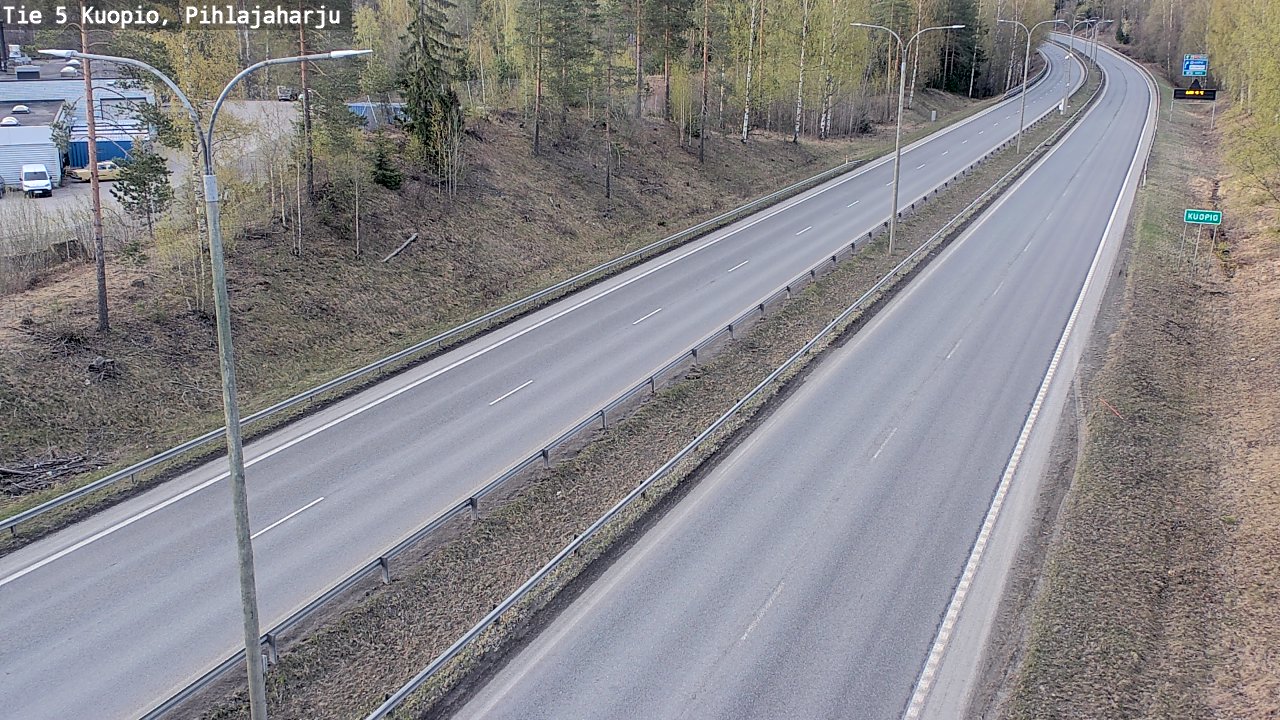 Kelikamerat Kuva Tie 5 Kuopio, Pihlajaharju, Kuopio, Pohjois-Savo
