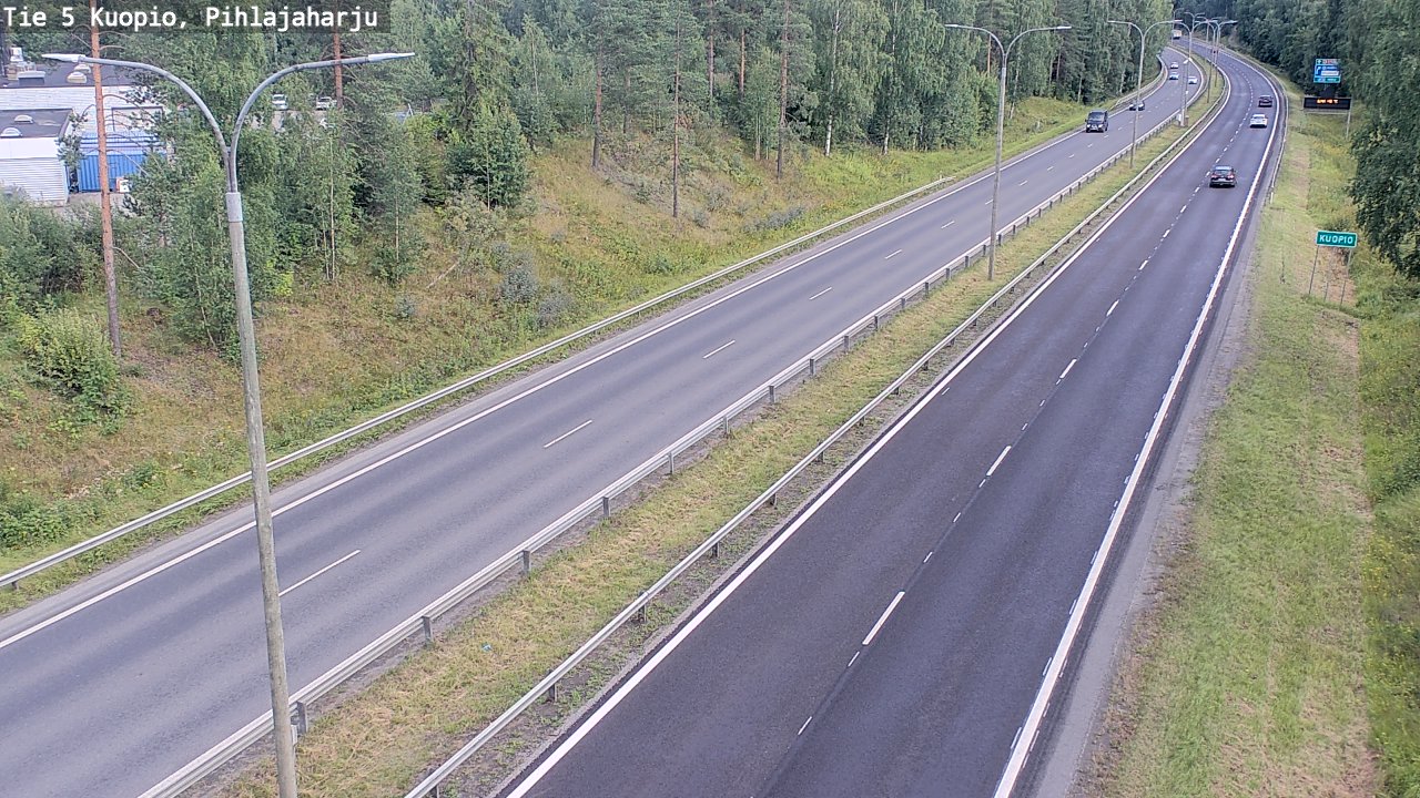 Kelikamerat Kuva Tie 5 Kuopio, Pihlajaharju, Kuopio, Pohjois-Savo