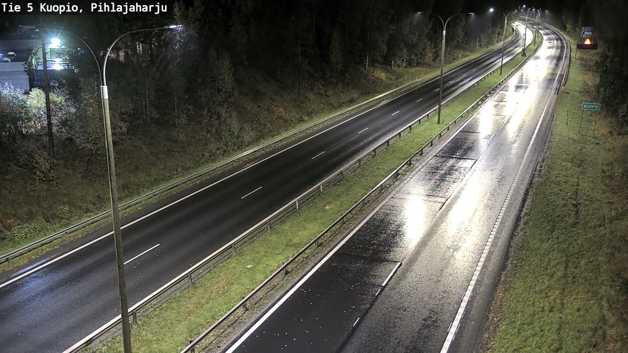 Weather Camera Image Road 5 Kuopio, Pihlajaharju, Kuopio, Pohjois-Savo