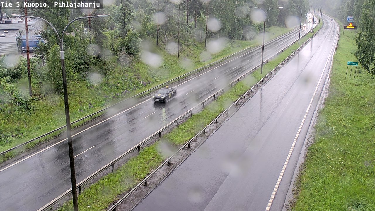 Weather Camera Image Väg 5 Kuopio, Pihlajaharju, Kuopio, Pohjois-Savo