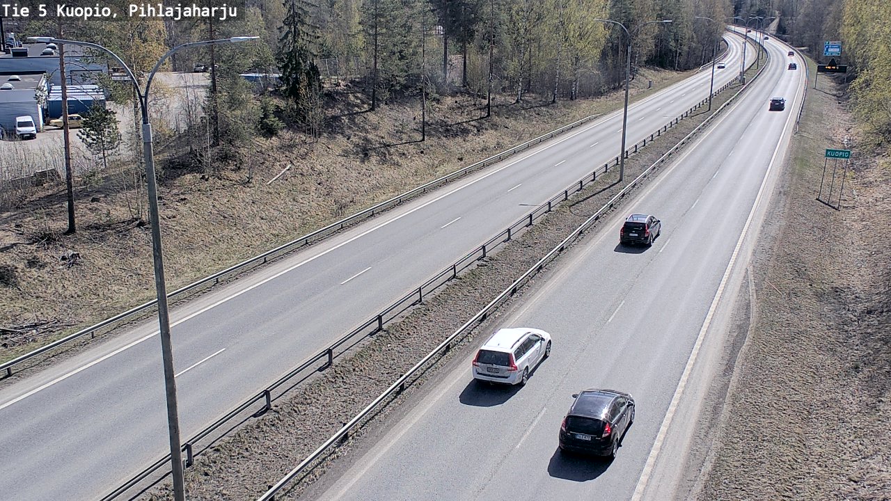 Weather Camera Image Road 5 Kuopio, Pihlajaharju, Kuopio, Pohjois-Savo