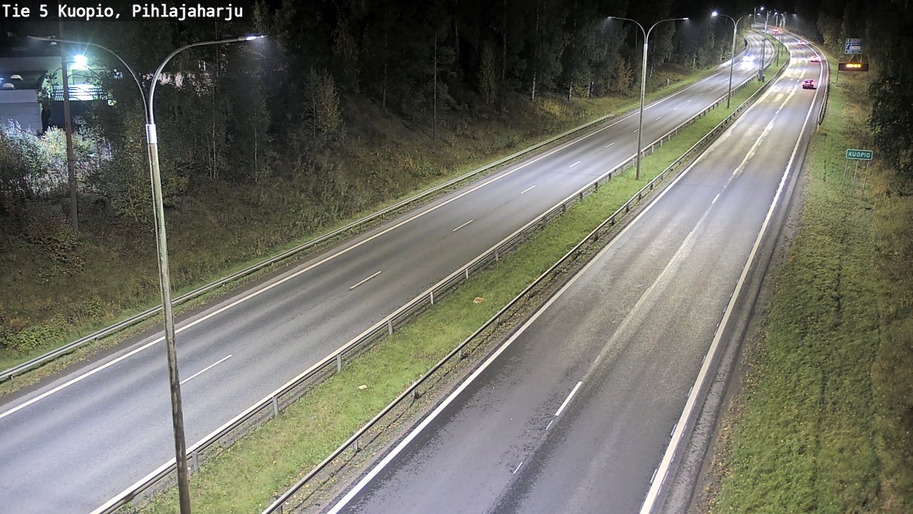 Weather Camera Image Road 5 Kuopio, Pihlajaharju, Kuopio, Pohjois-Savo