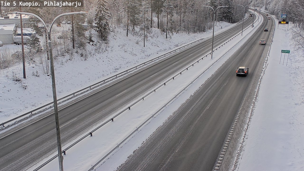 Kelikamerat Kuva Tie 5 Kuopio, Pihlajaharju, Kuopio, Pohjois-Savo