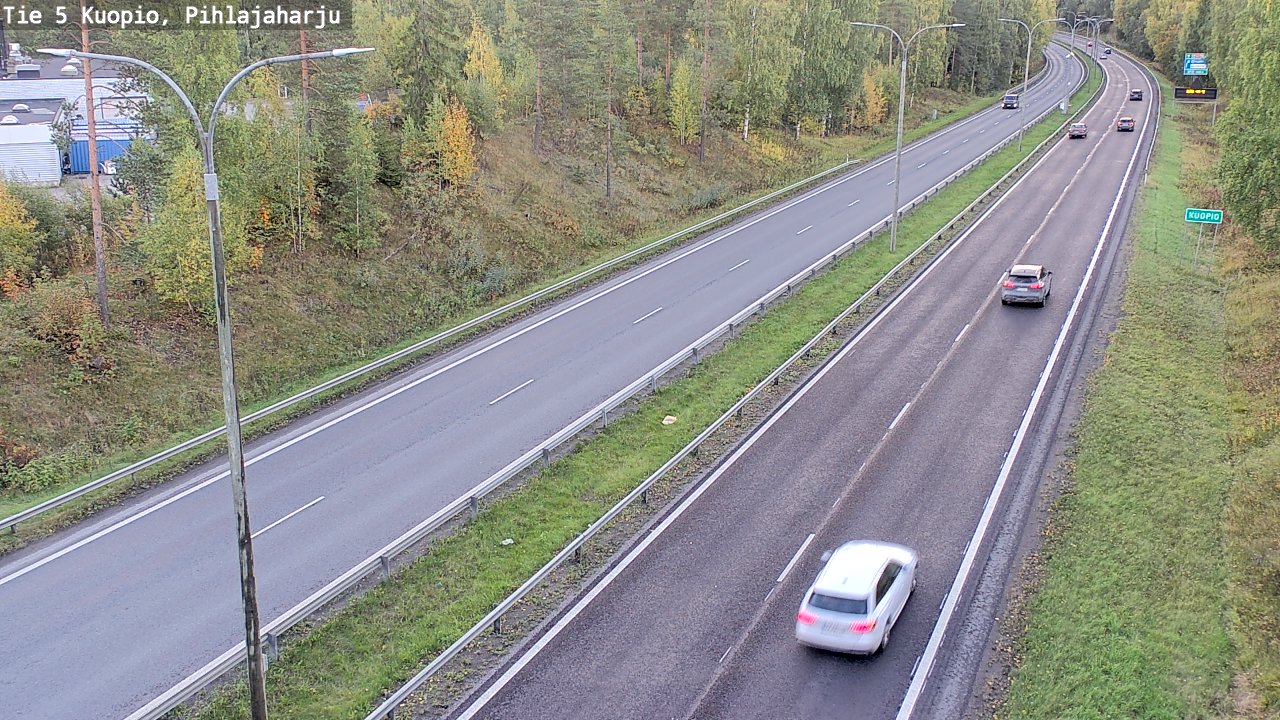 Weather Camera Image Road 5 Kuopio, Pihlajaharju, Kuopio, Pohjois-Savo