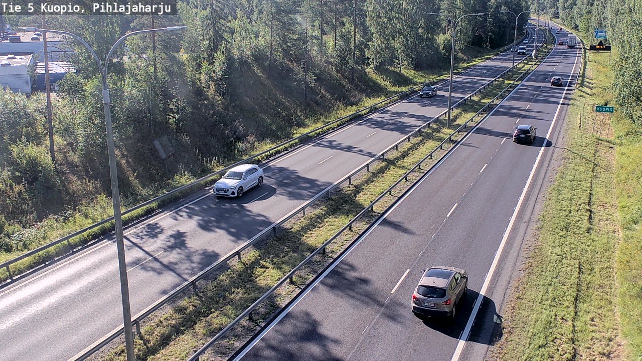Kelikamerat Kuva Tie 5 Kuopio, Pihlajaharju, Kuopio, Pohjois-Savo