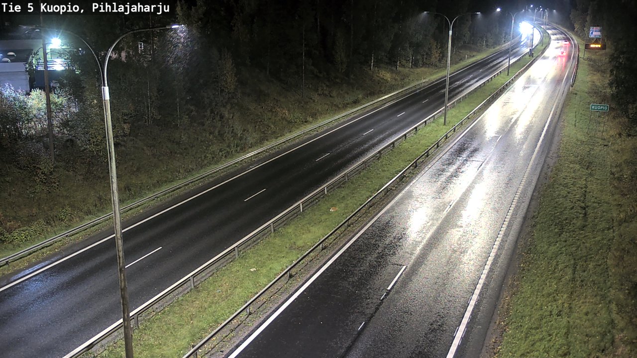 Weather Camera Image Road 5 Kuopio, Pihlajaharju, Kuopio, Pohjois-Savo