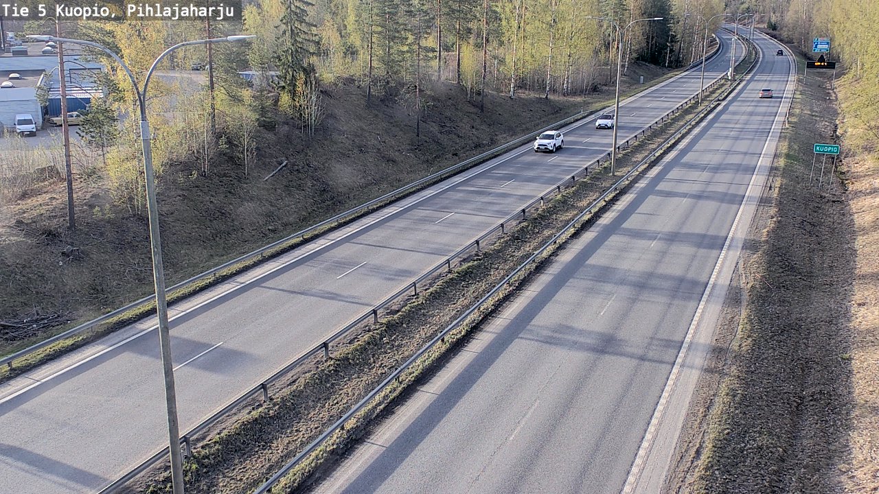 Kelikamerat Kuva Tie 5 Kuopio, Pihlajaharju, Kuopio, Pohjois-Savo
