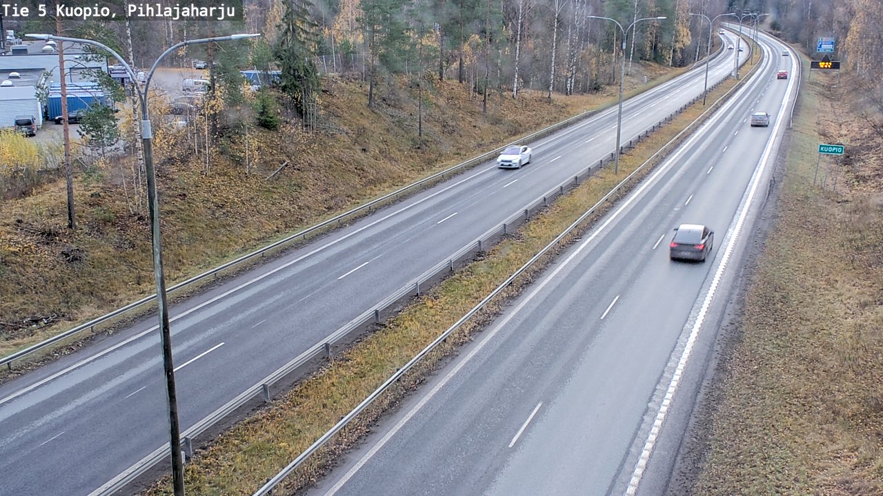 Weather Camera Image Väg 5 Kuopio, Pihlajaharju, Kuopio, Pohjois-Savo