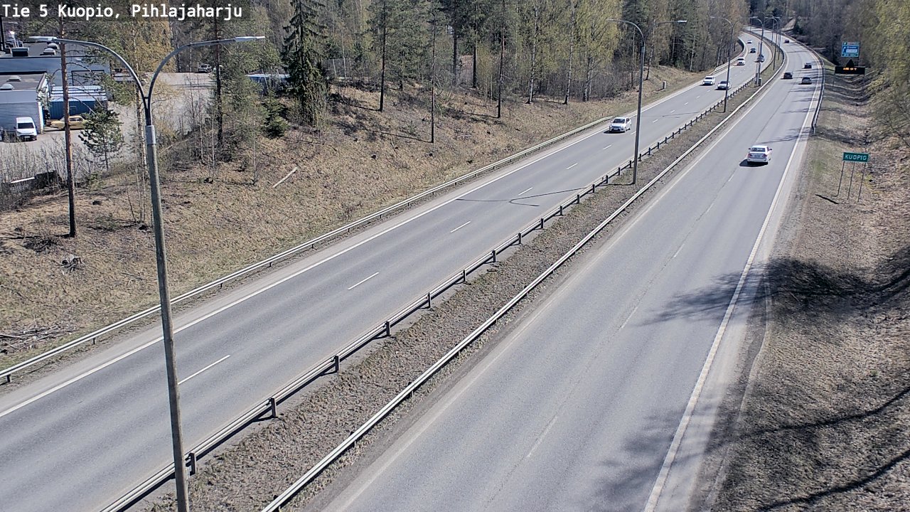Weather Camera Image Road 5 Kuopio, Pihlajaharju, Kuopio, Pohjois-Savo