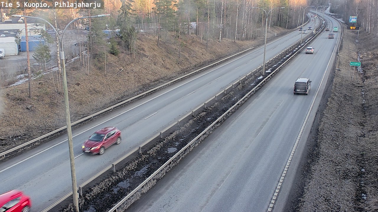 Kelikamerat Kuva Tie 5 Kuopio, Pihlajaharju, Kuopio, Pohjois-Savo