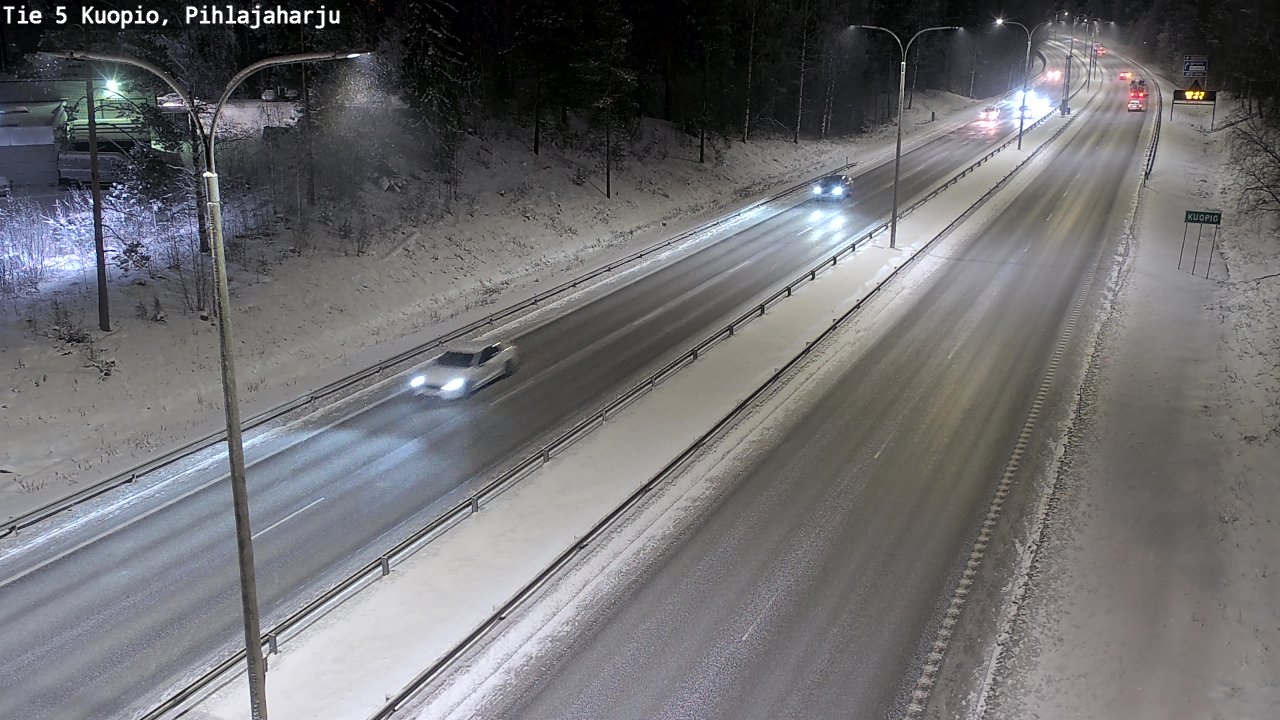 Kelikamerat Kuva Tie 5 Kuopio, Pihlajaharju, Kuopio, Pohjois-Savo