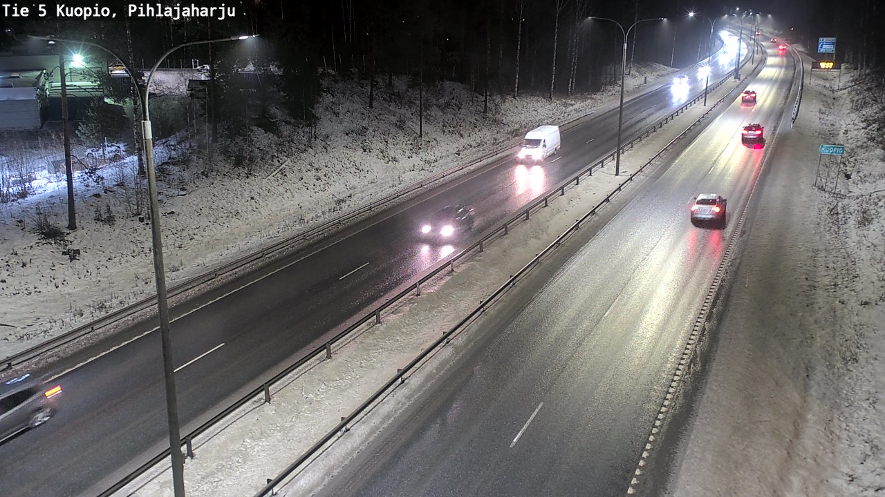 Weather Camera Image Road 5 Kuopio, Pihlajaharju, Kuopio, Pohjois-Savo