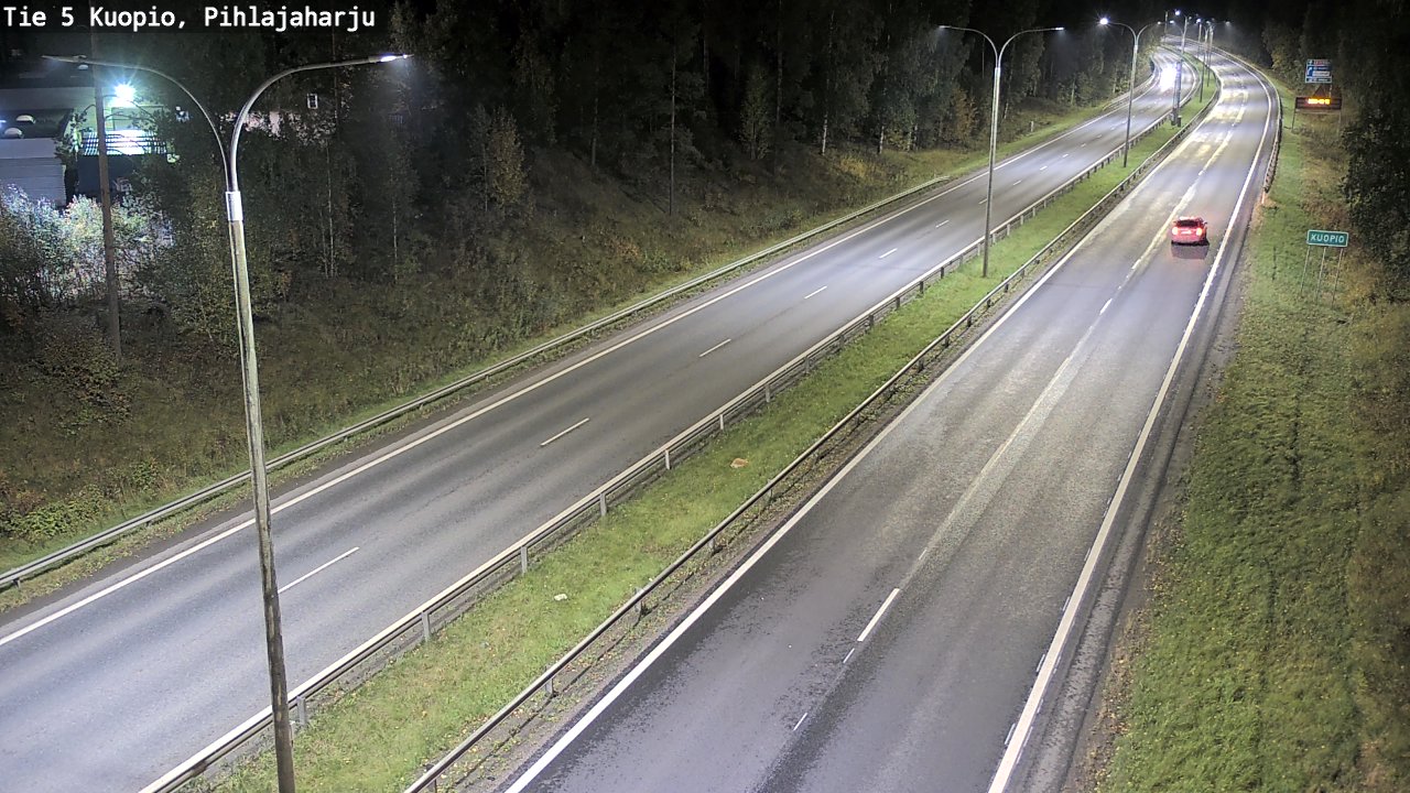 Weather Camera Image Road 5 Kuopio, Pihlajaharju, Kuopio, Pohjois-Savo