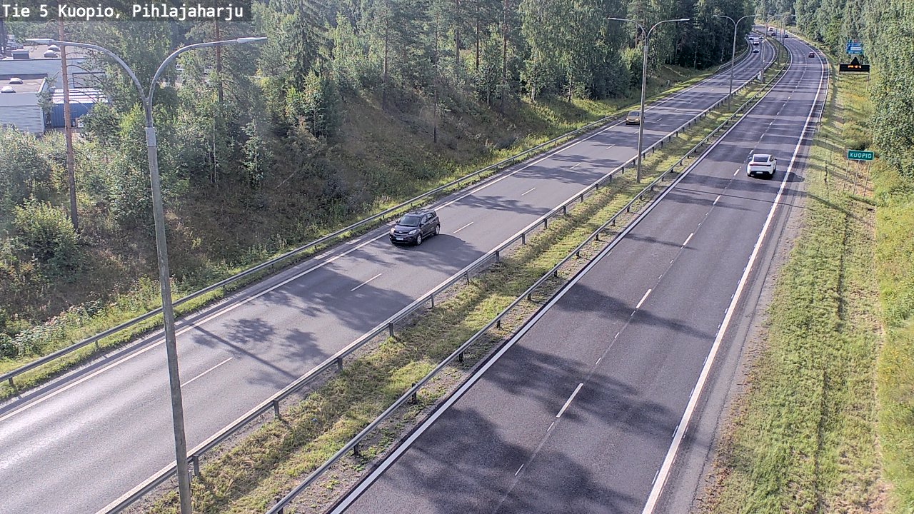 Weather Camera Image Väg 5 Kuopio, Pihlajaharju, Kuopio, Pohjois-Savo