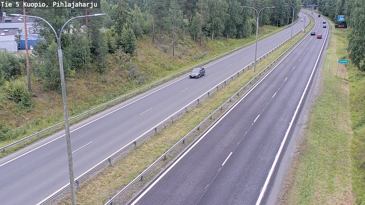 Weather Camera Image Väg 5 Kuopio, Pihlajaharju, Kuopio, Pohjois-Savo