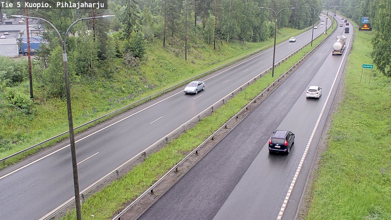 Weather Camera Image Väg 5 Kuopio, Pihlajaharju, Kuopio, Pohjois-Savo