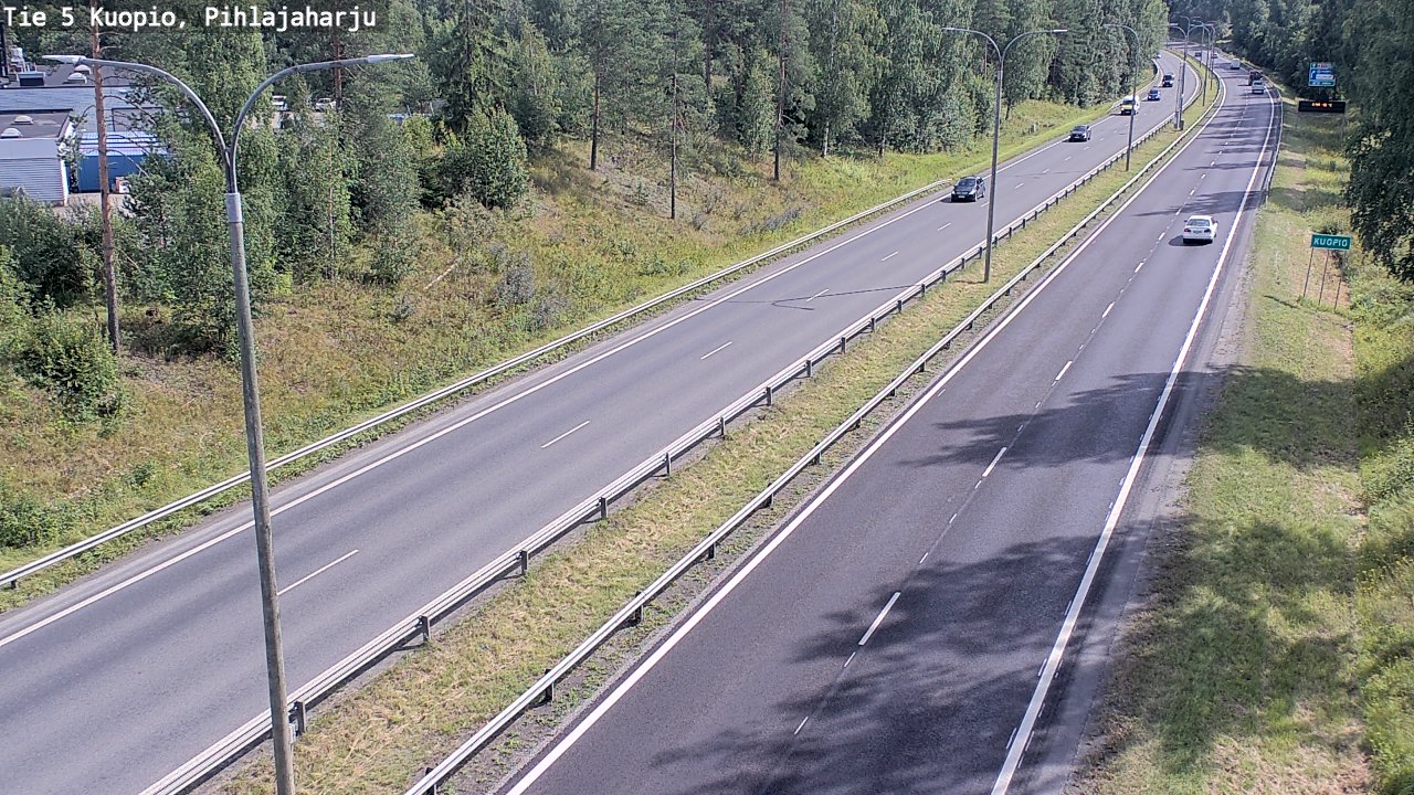 Kelikamerat Kuva Tie 5 Kuopio, Pihlajaharju, Kuopio, Pohjois-Savo