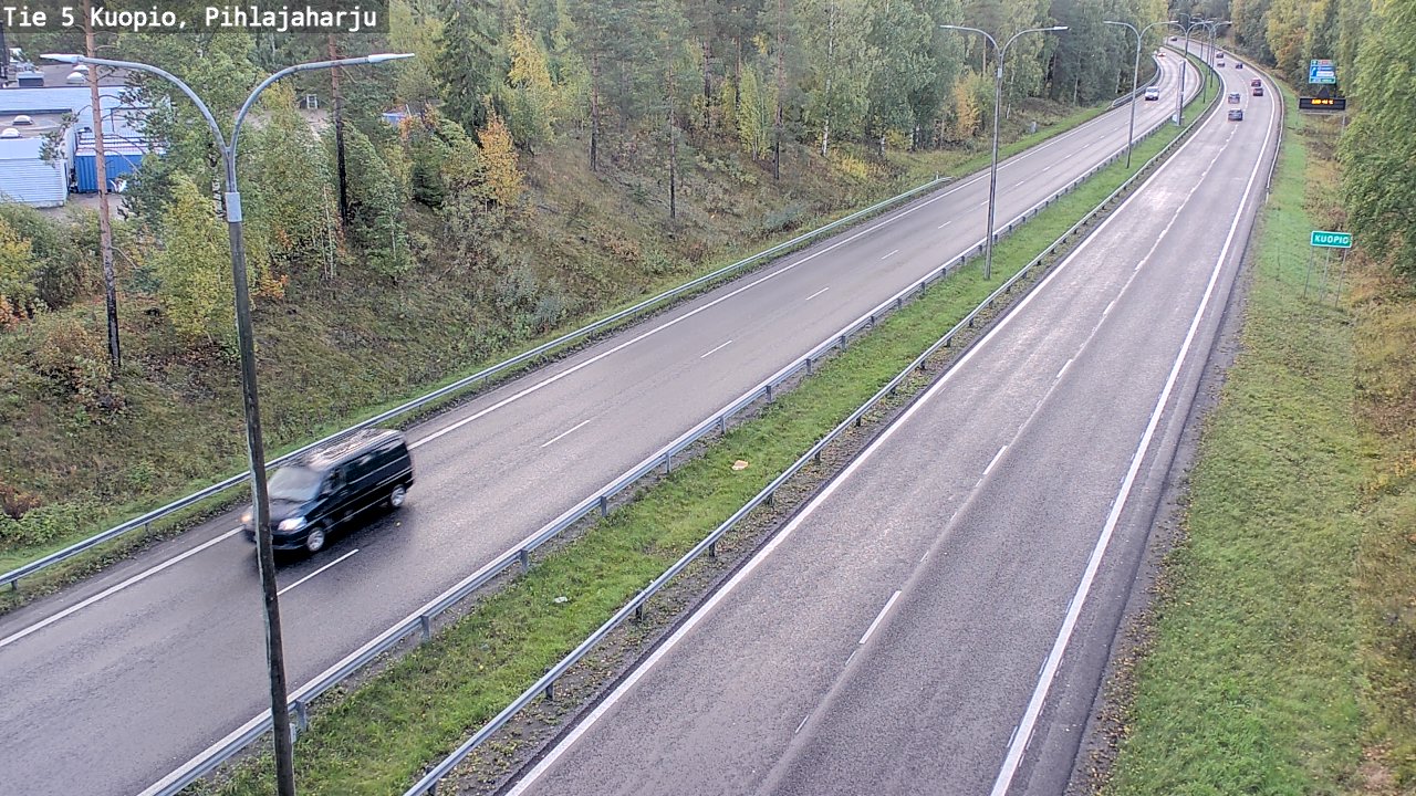 Kelikamerat Kuva Tie 5 Kuopio, Pihlajaharju, Kuopio, Pohjois-Savo