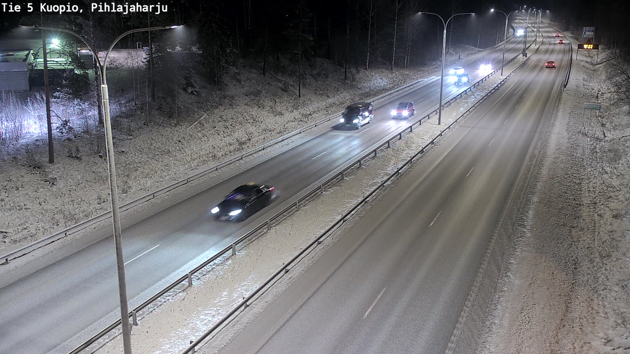 Kelikamerat Kuva Tie 5 Kuopio, Pihlajaharju, Kuopio, Pohjois-Savo