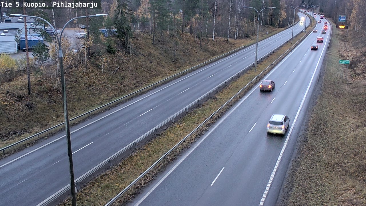 Weather Camera Image Väg 5 Kuopio, Pihlajaharju, Kuopio, Pohjois-Savo