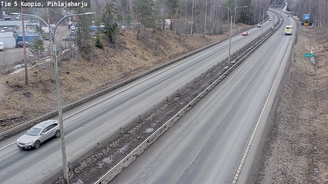 Weather Camera Image Road 5 Kuopio, Pihlajaharju, Kuopio, Pohjois-Savo