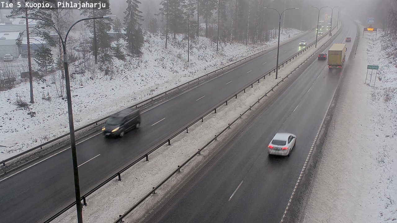 Weather Camera Image Road 5 Kuopio, Pihlajaharju, Kuopio, Pohjois-Savo