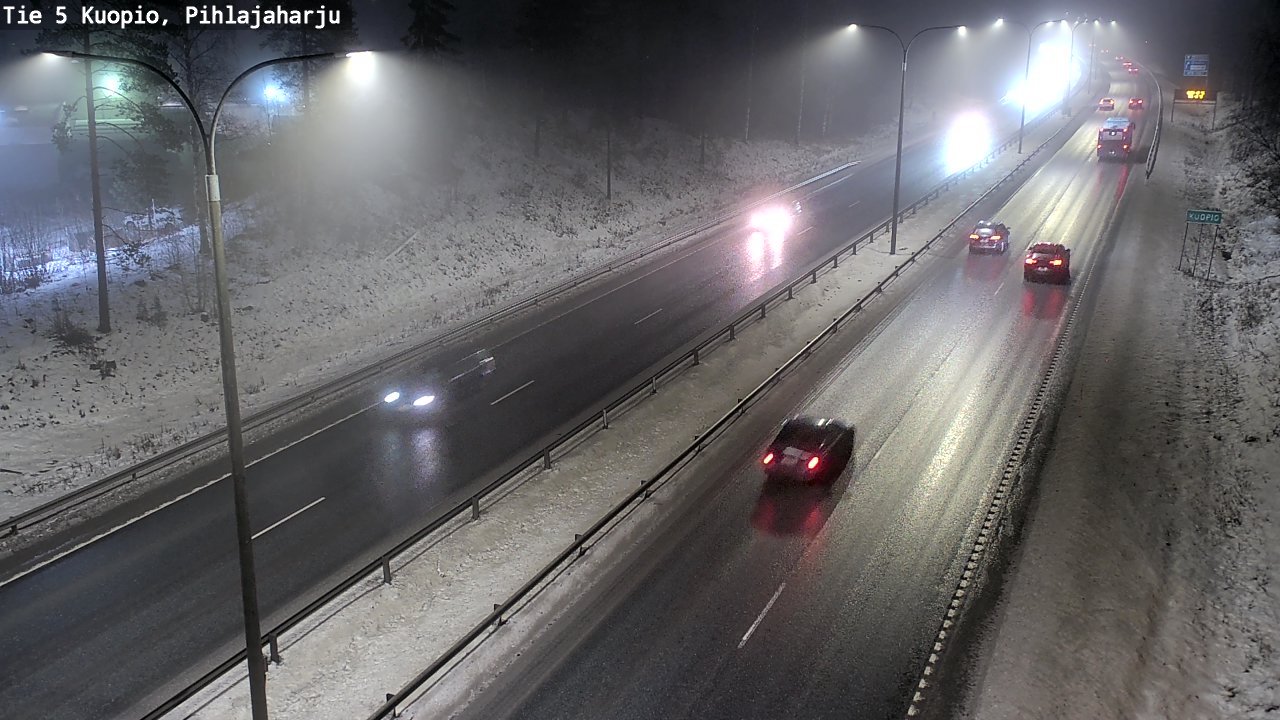Weather Camera Image Road 5 Kuopio, Pihlajaharju, Kuopio, Pohjois-Savo