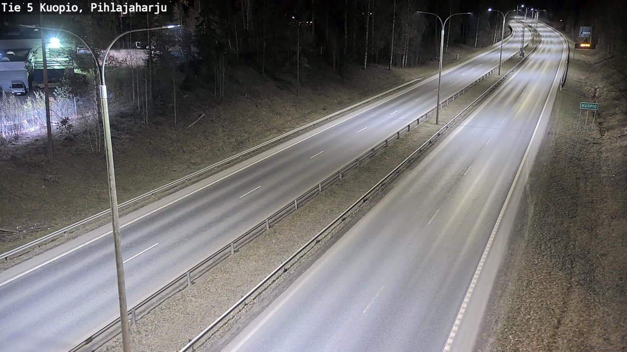 Weather Camera Image Road 5 Kuopio, Pihlajaharju, Kuopio, Pohjois-Savo