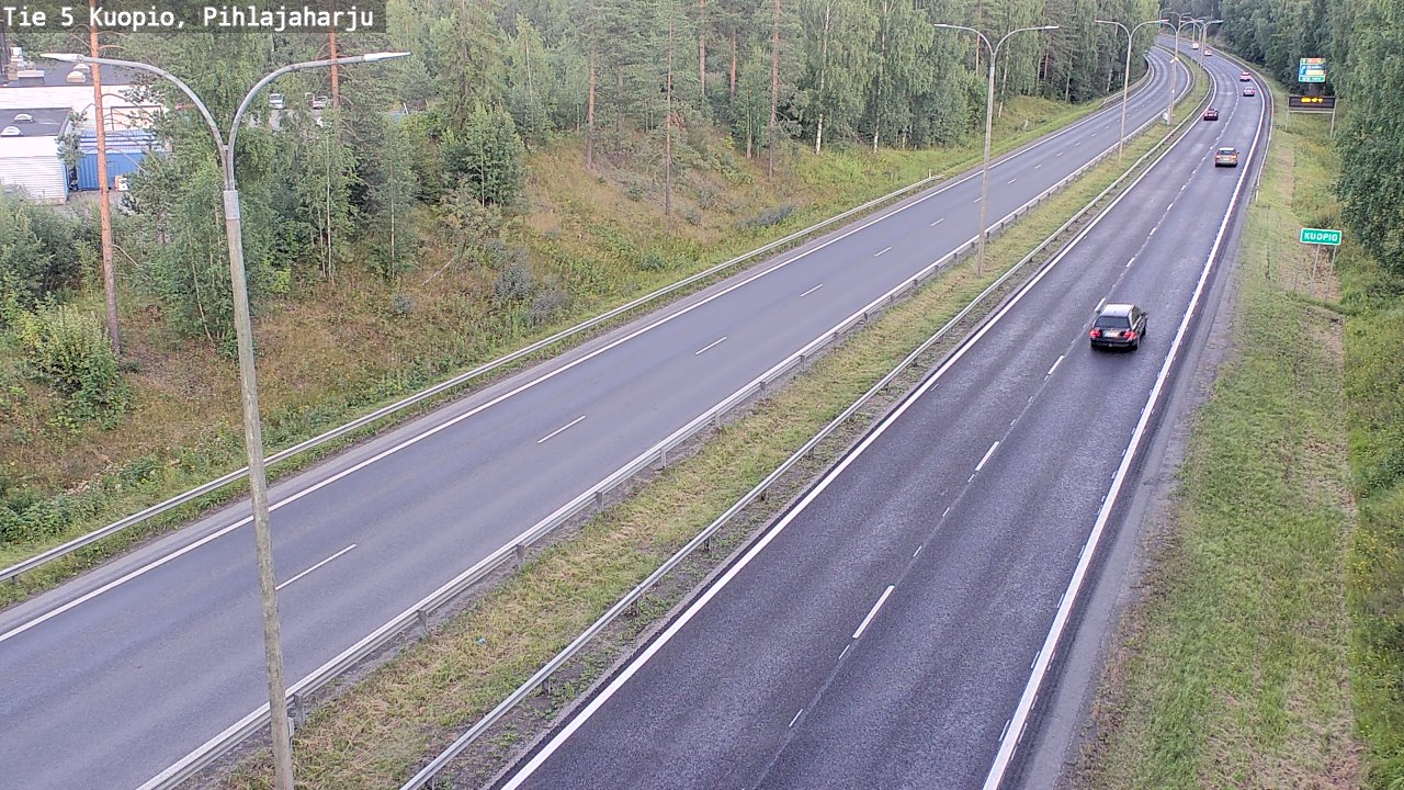Kelikamerat Kuva Tie 5 Kuopio, Pihlajaharju, Kuopio, Pohjois-Savo