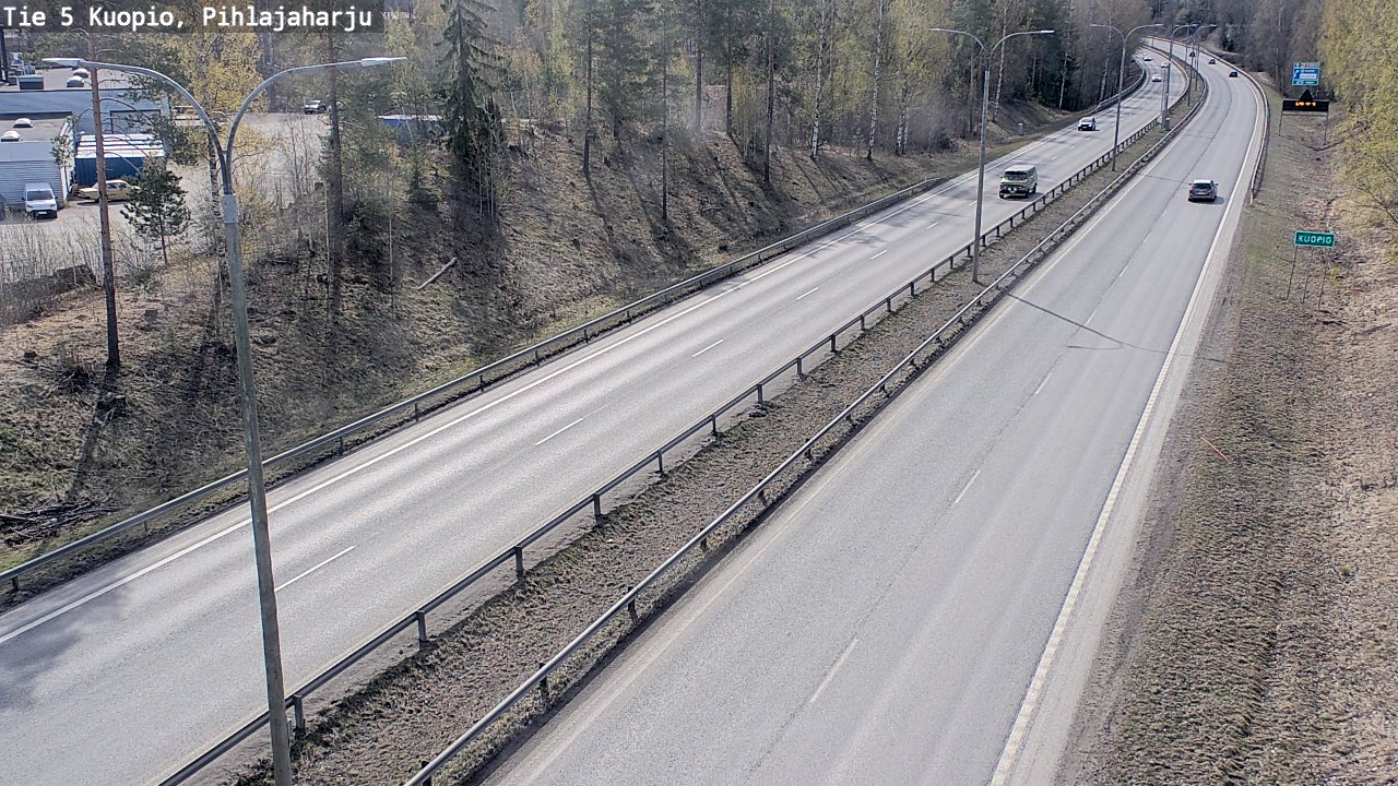 Weather Camera Image Road 5 Kuopio, Pihlajaharju, Kuopio, Pohjois-Savo