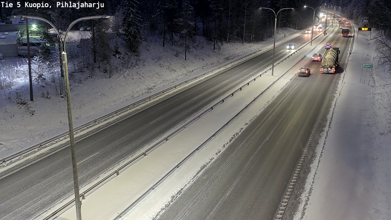 Kelikamerat Kuva Tie 5 Kuopio, Pihlajaharju, Kuopio, Pohjois-Savo