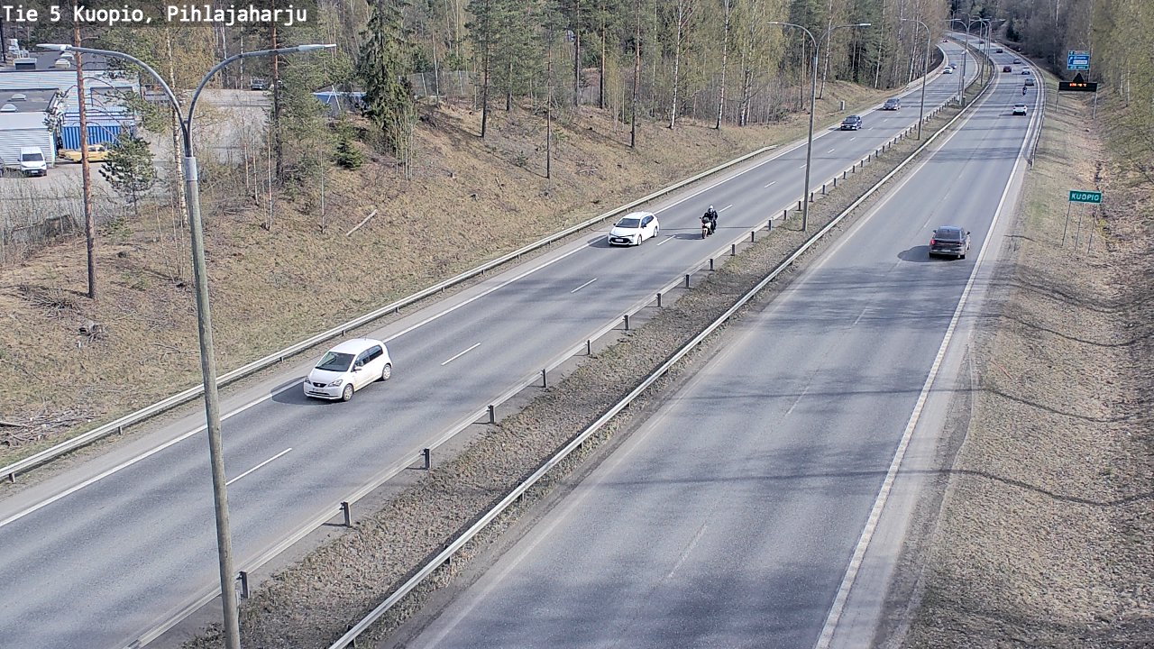 Weather Camera Image Road 5 Kuopio, Pihlajaharju, Kuopio, Pohjois-Savo