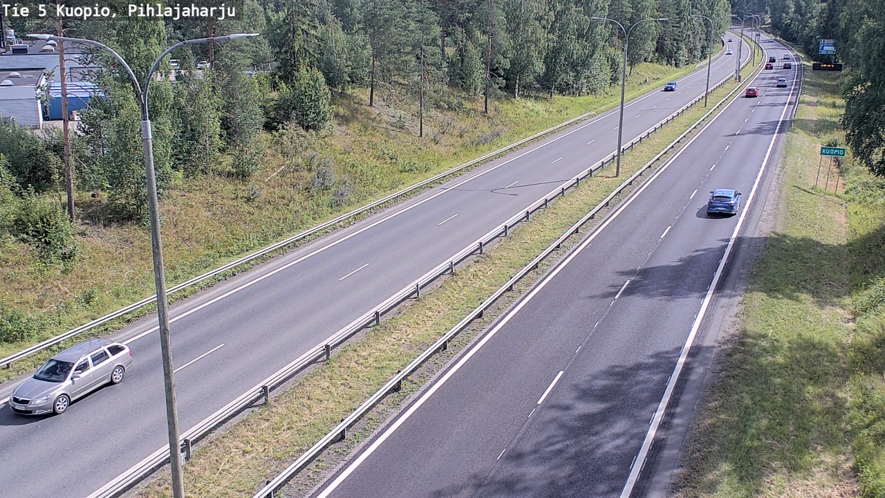 Kelikamerat Kuva Tie 5 Kuopio, Pihlajaharju, Kuopio, Pohjois-Savo