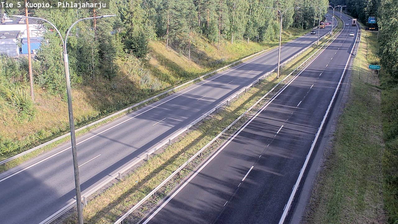 Kelikamerat Kuva Tie 5 Kuopio, Pihlajaharju, Kuopio, Pohjois-Savo