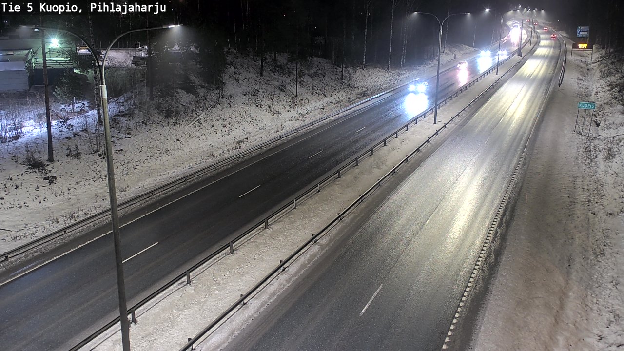 Weather Camera Image Road 5 Kuopio, Pihlajaharju, Kuopio, Pohjois-Savo