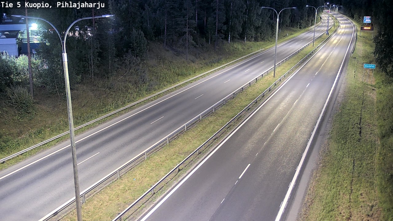 Kelikamerat Kuva Tie 5 Kuopio, Pihlajaharju, Kuopio, Pohjois-Savo
