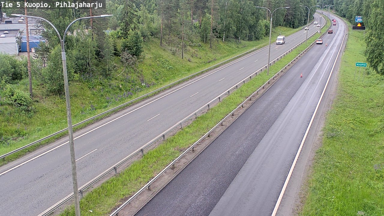 Kelikamerat Kuva Tie 5 Kuopio, Pihlajaharju, Kuopio, Pohjois-Savo