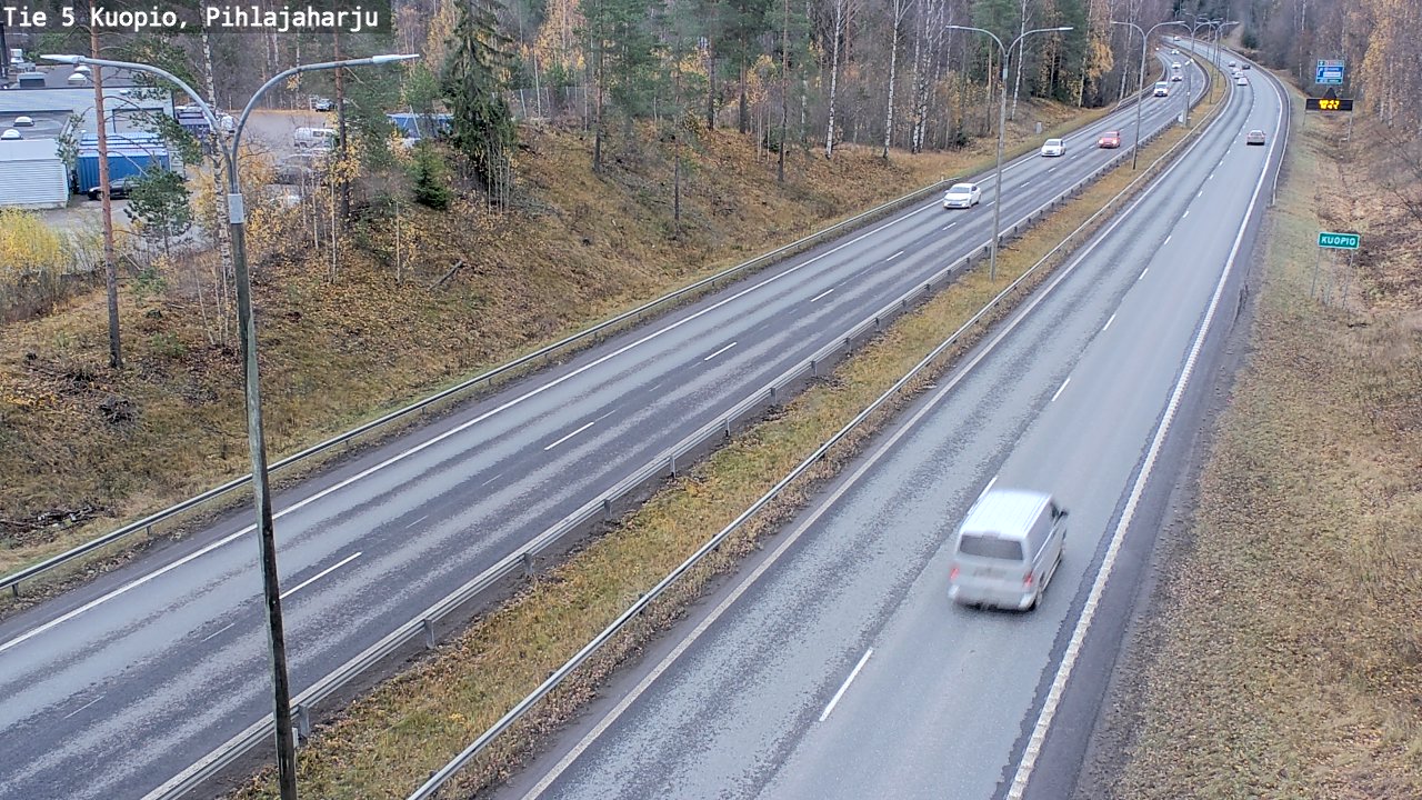 Weather Camera Image Väg 5 Kuopio, Pihlajaharju, Kuopio, Pohjois-Savo