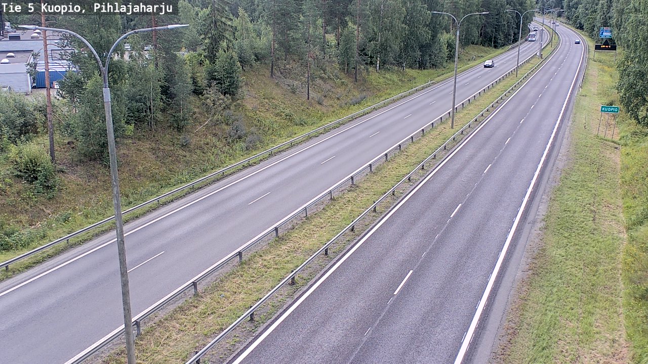 Weather Camera Image Väg 5 Kuopio, Pihlajaharju, Kuopio, Pohjois-Savo