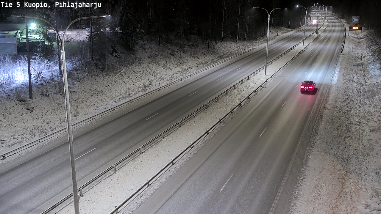 Kelikamerat Kuva Tie 5 Kuopio, Pihlajaharju, Kuopio, Pohjois-Savo